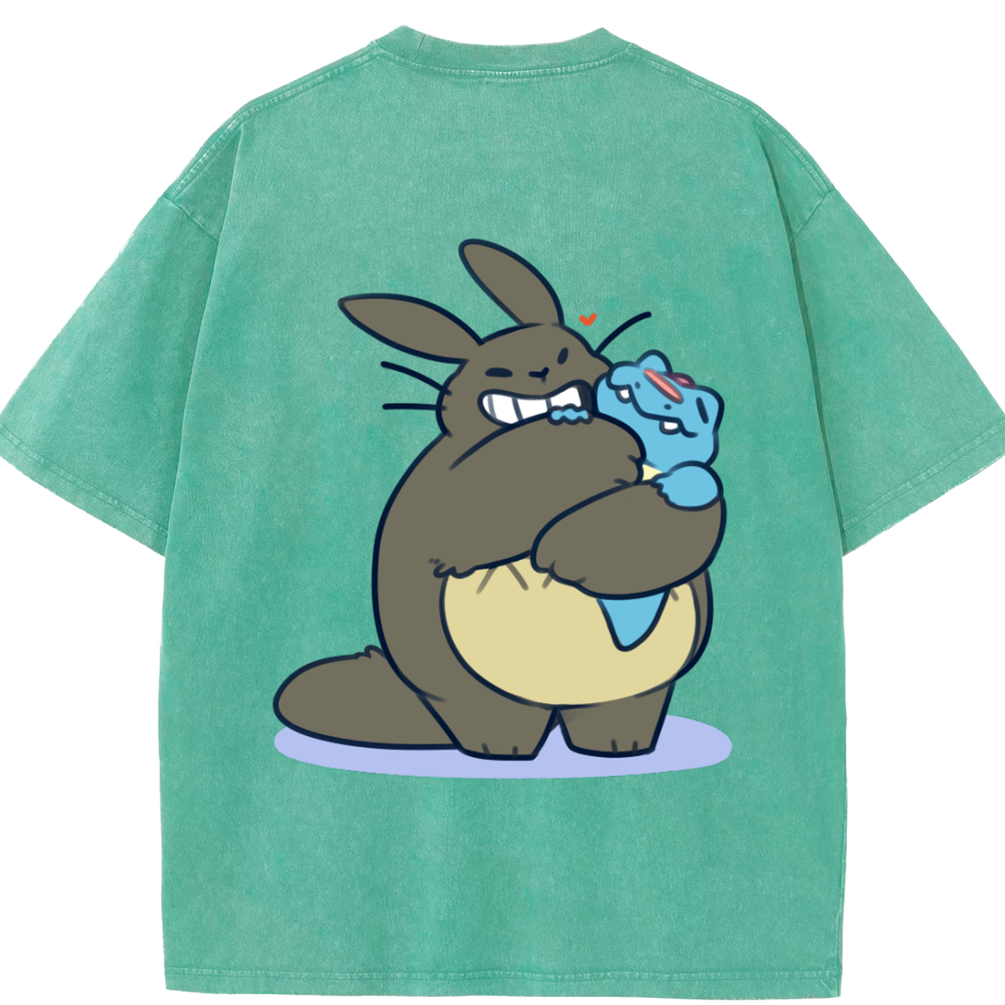 （画像用） となりのトトロ 草壁メイ 草壁サツキ My Neighbor Totoro Satsuki Kusakabe Mei Kusakabe 綿100% ヴィンテージ風 半袖Tシャツ（背面プリント）